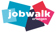 4. jobwalk Erlangen am 17. Juni 2023 auf dem Schloßplatz Logo